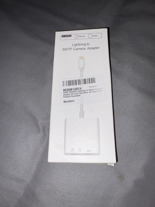 Lightning to SD/TF Camera Multi Function Adapter S-309