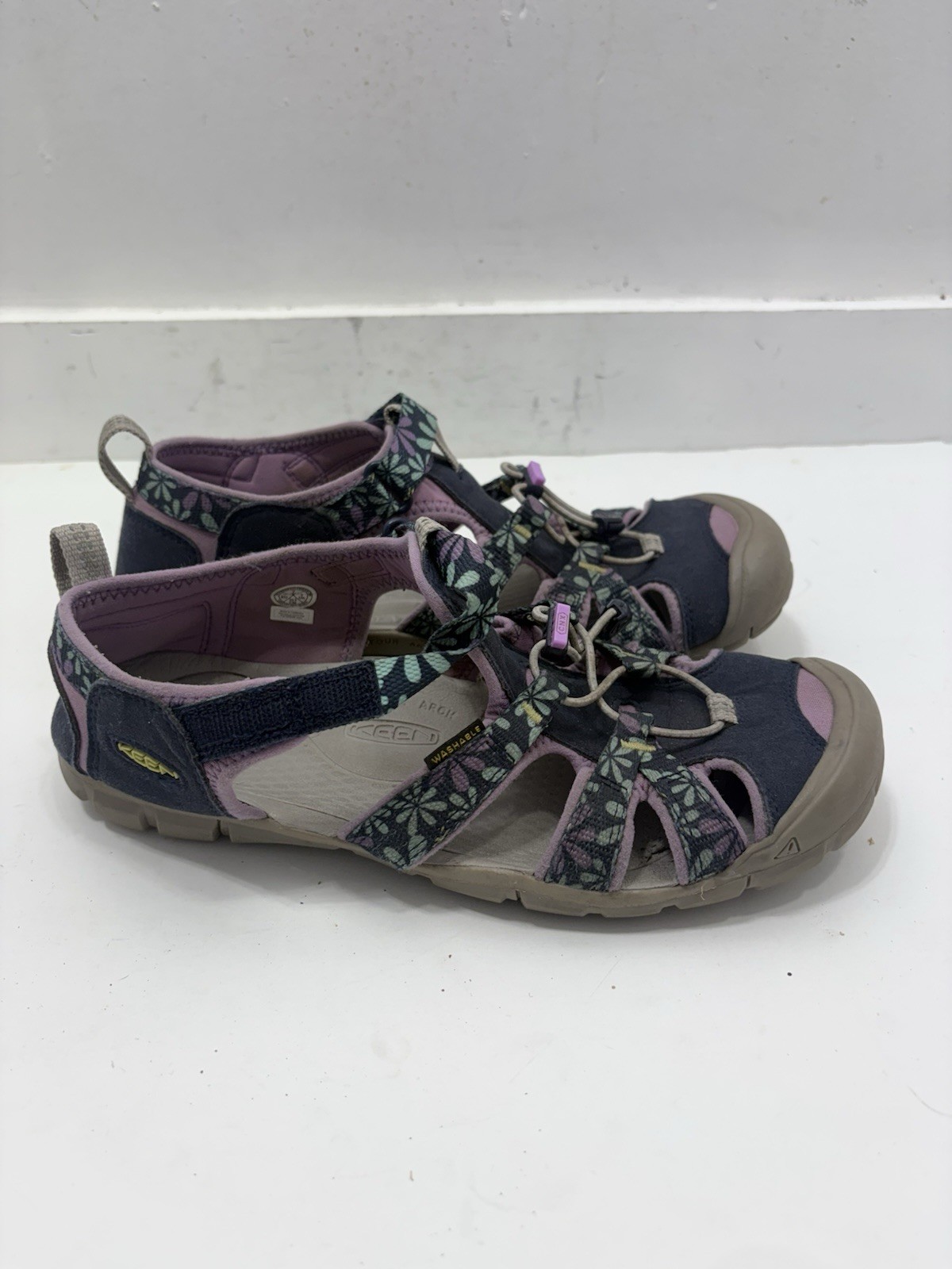 Sandali sportivi impermeabili KEEN Seacamp II CNX donna taglia 7 blu viola punta chiusa