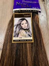 Outre Premium New Yaki Human Hair Extensions Color C1B/33 14" Tangle Free NWT