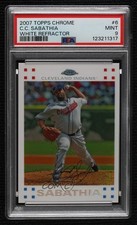 2007 Topps Chrome White Refractor 579660 Cc Sabathia 6 Psa 9 Mint Hof 7xr 2007 Topps Chrome White Refractor 579660 Cc Sabathia 6 Psa 9 Mint Hof 7xr