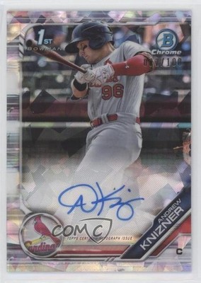 2019 Bowman Chrome Prospect Atomic Refractor Andrew Knizner Rookie Auto RC 5tr