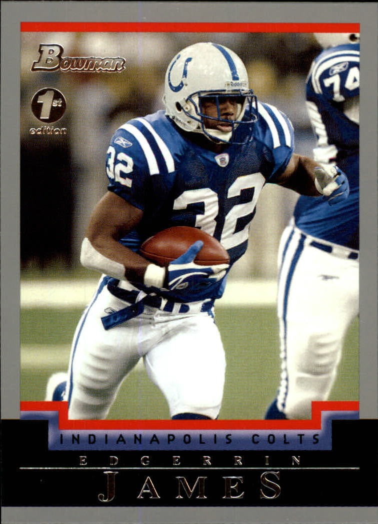 2004 Bowman First Edition #9 Edgerrin James - FB