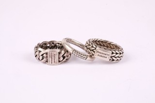 Buddha to Buddha Silver Braided Rngs Coil Chain EU 51 53 54 x3 23.33