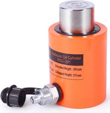 20 Ton Hydraulic Cylinder Jack Single Acting 2 Stroke Solid Hydraulic Ram Jack
