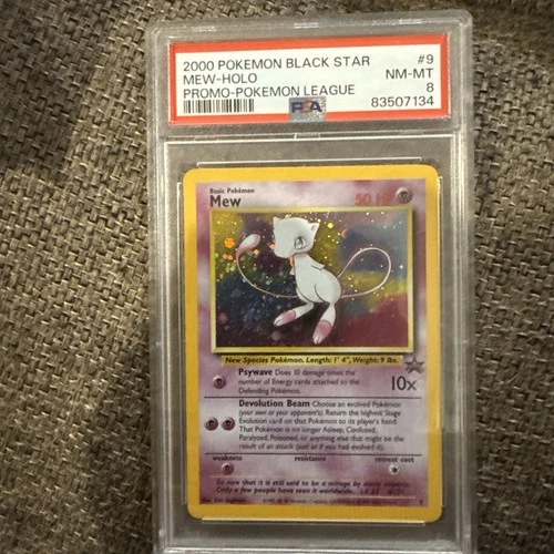 2000 Pokemon Black Star Mew Pokemon League Promo PSA 8 PSA # 83507134