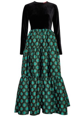 Current Season La DoubleJ Big Dress Velvet & Metallic Jacquard Size S RRP £1250