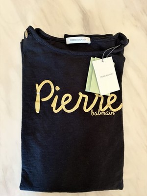 Pierre Balmain Black UNISEX Regular Fit SWEATSHIRT with Button Accents & Closure