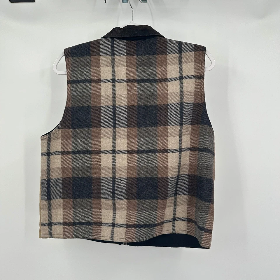 Chaleco de lana de gamuza retazos Cottagecore para mujer talla L rústico herencia boho occidental Foto 2 de 4