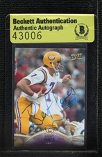 BAS 2015 Upper Deck Bert Jones #40 Authentic Auto 3c7