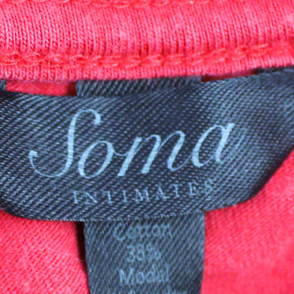 Vestido de noche para mujer Soma Intimates grande rojo manga larga hasta la rodilla Foto 4 de 4