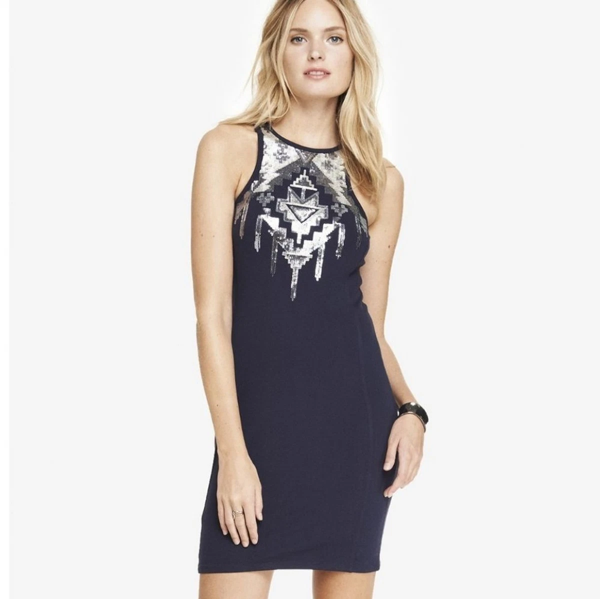 blue dress for baby girl Coquette Crush Sequin Maxi Dress in Black S / Black