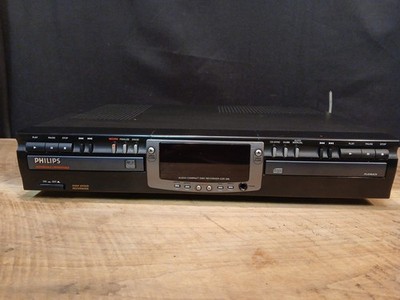 Philips CDR200 Double Deck CD Recorder Tested & Working, Use An Amp For Playback