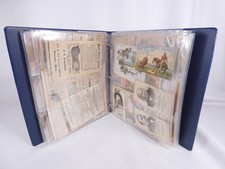 NobleSpirit Antique Victorian Trade Card Binder Clothing Pianos Jewelry (FP)