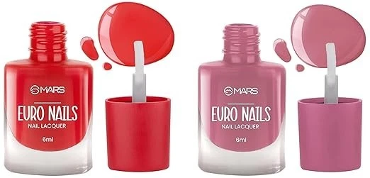 MARS EURO Nail Lacquer | Glossy Gel Finish | Rich Pigmentation | Chip Free | Qui
