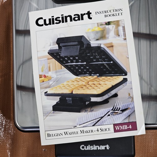 Cuisinart Belgian Waffle Maker - Stainless Steel - Model WMB-4 - 4 Waffle Maker - Bild 3 von 8