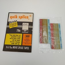 Vtg Quik Splice 8mm 16mm Movie Film Splice Tape Sealed Hudson Photo