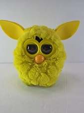 Hasbro Furby Boom Sprite Yellow Interactive Pet Toy TESTED WORKS no batteries