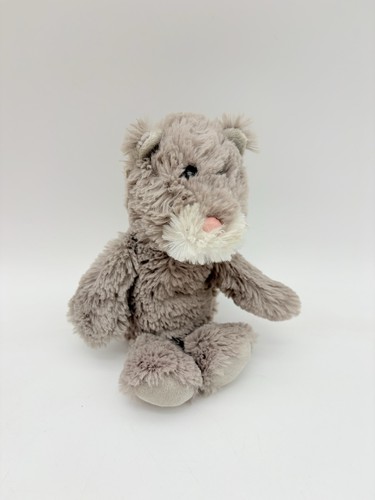 TY Attic Treasures Kit the Cat Plush Gray Kitten Cuddlys Mini Stuffed Toy 8"