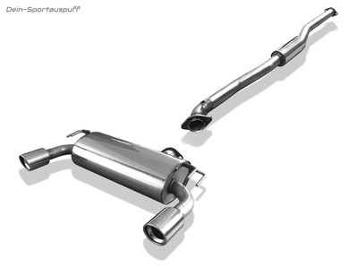 Fox Duplex Komplettanlage ab Kat Mitsubishi Lancer Evolution X Evo 10 1x100mm