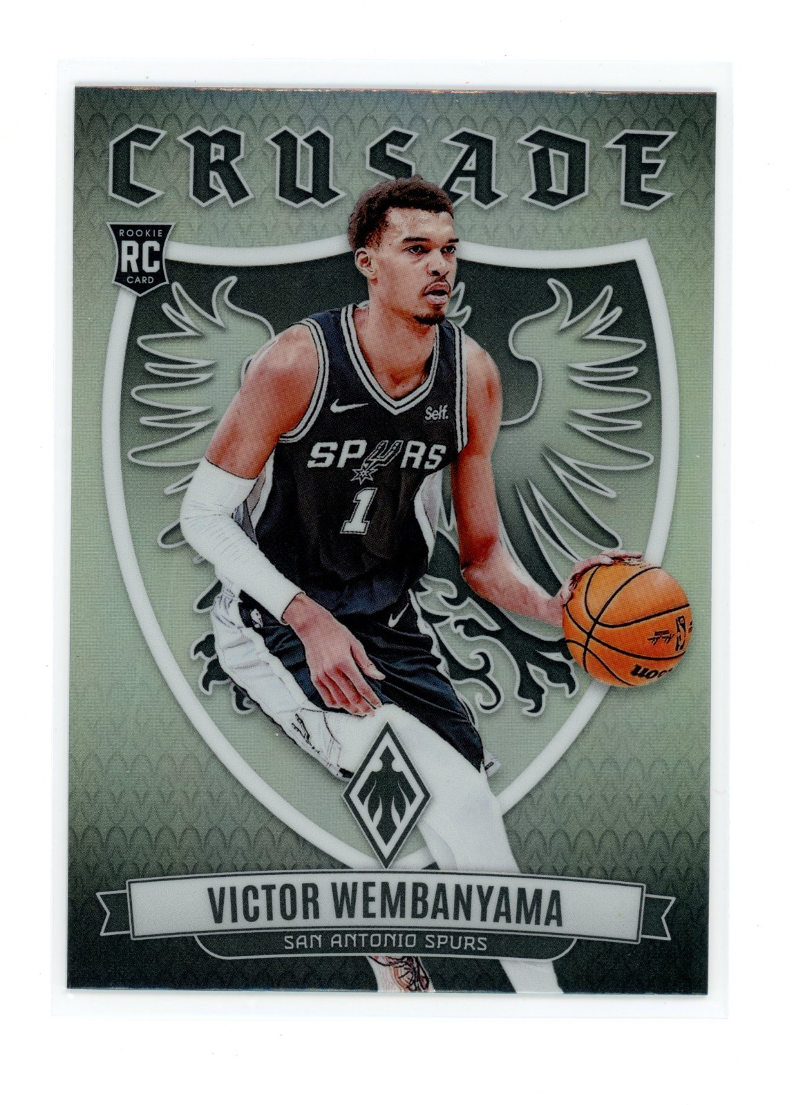 2023-24 Panini Phoenix Victor Wembanyama Crusade Silver SP #3 San Antonio Spurs