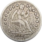 1856 SEATED LIBERTY HALF DIME VF. NICE CONDITION! PERFECT BOOK FILLER!