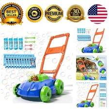 Bubble Lawn Mower Bubble Blower Toy Kids 3-5 Old Outdoor Play Automatic Machine