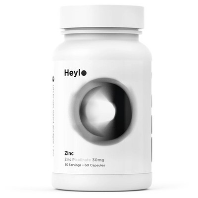 Heylo Zinc Picolinate 30 mg   High Absorption Zinc Supplement for Immune Supp...