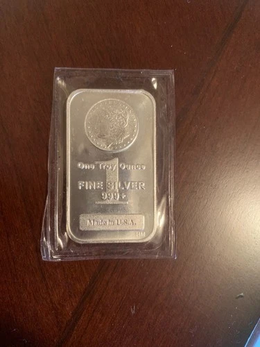One Troy Ounce New Fine Silver .999 Morgan Bars (Sealed)