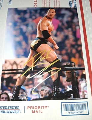 Dwayne Johnson Wrestling Original Autographed Items for sale | eBay