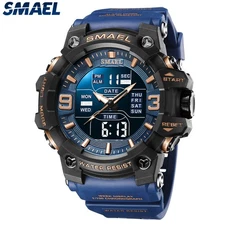SMAEL Sports Military Watches Men Digital Wristwatch Male Gift Quartz Stopwatch