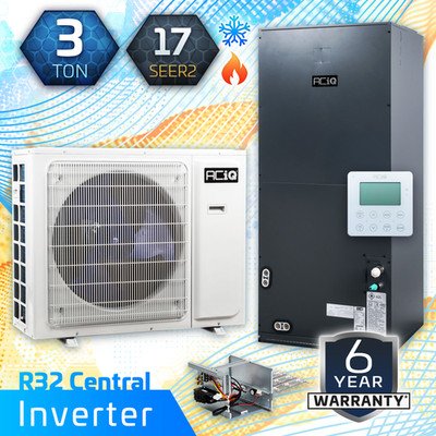 ACiQ Essentials 3 Ton 17 SEER2 Inverter Heat Pump Split System & 10kW Aux, R32
