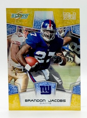2008 Score Select Gold Zone #206 Brandon Jacobs 32/50 New York Giants