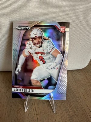 2025 Panini Prizm Draft Picks Ashton Gillotte #48 Silver Prizm RC Rookie Card