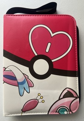 girly pokemon card binder Pokemon Jigglypuff & Sylveon Fairy TCG Card Zip-Binder w/ 4 Pockets & 50  Pages