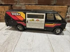Vintage 1970's Mighty Tonka Custom Van 19'' LONG Junk Yard Sliding door WORKS!