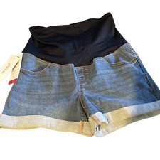 Ingrid  Isabel Maternity Denim Shorts 4.5  Stretch Medium Wash NWT Choose Size