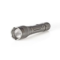 Nedis, Led-Taschenlampe 3W 150Lm IPX5 120M Reichweite Aluminium, Grau