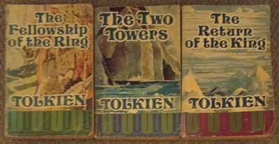 The Lord of the Rings Trilogy Unwin Paperbacks 1974 Fantasy Tolkien Read Desc
