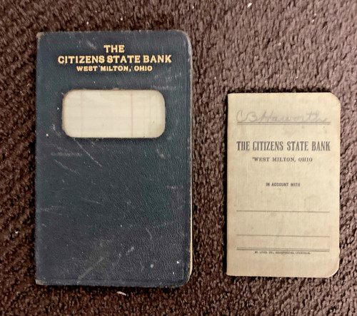 The Citizens State Bank West Milton Ohio Bank registers