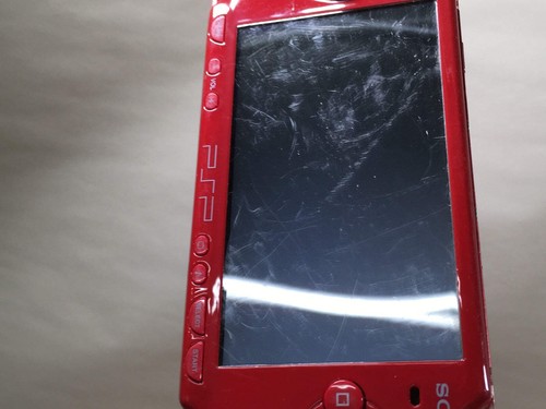 GD7083 Plz Read Item Cond PSP-2000 DEEP RED SONY PSP Console Japan - Picture 9 of 12