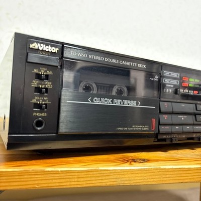 Victor JVC TD-W60 Stereo Doppel Kassettendeck Quick Reverse 3 Motor...
