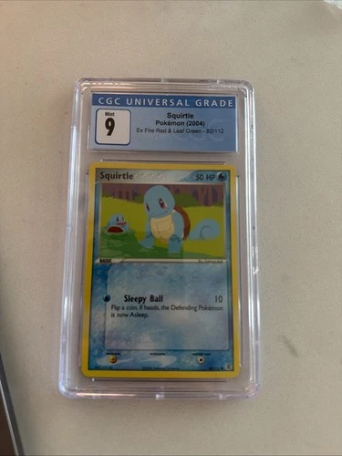 Squirtle Pokemon 2004 EX Fire Red & Leaf Green - 82/112 CGC 9.5
