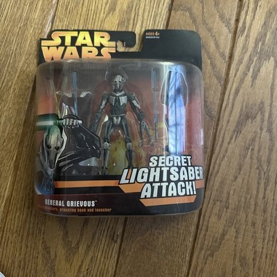 2005 Star Wars Revenge Of The Sith General Grievous Secret Lightsaber Attack