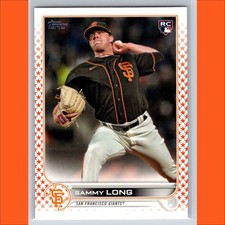 Sammy Long Orange Star Rookie Card RC /99 Print Run Complete Set 2022 Topps #308. rookie card picture