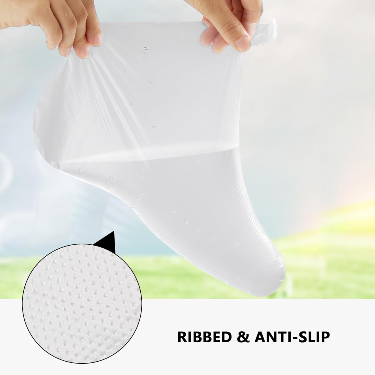 Plastic Foot Covers for Feet, Used Moisturizing Disposable Medium 