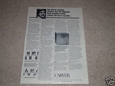 Full Test Info Carver M-400 Cube Amplifier Review Specs 7 pages