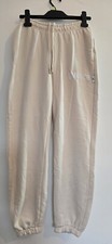 HOODRICH TRACKSUIT BOTTOMS BEIGE WITH WHITE LOGO SIZE XS SIZE 8 10 WORN TWICE 