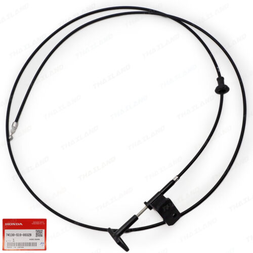 Fits Honda CR-V CRV SUV 1996 '01 Black Front Bonnet Wire Hood Release Cable - Picture 1 of 11