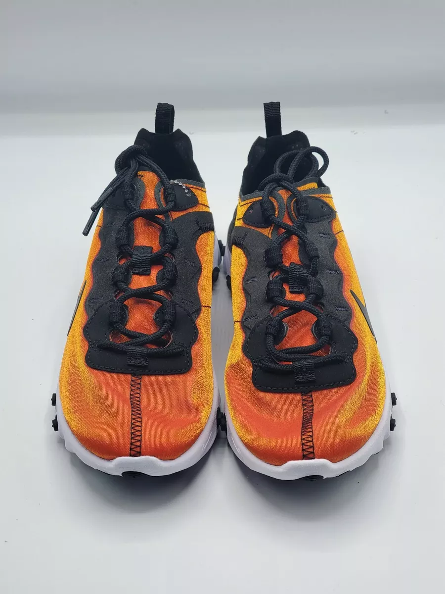 Nike React Element SZ 5 Black Orange Metallic Sunrise | eBay