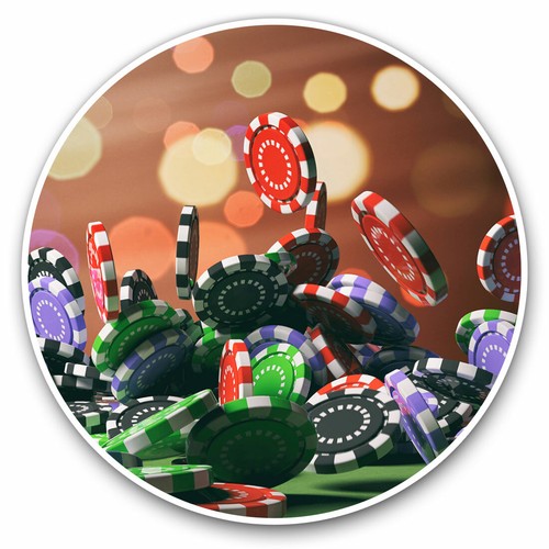 2 x Vinyl Stickers 30cm - Casino Poker Chips Gambling Cool Gift #21317 - 第 1/9 張圖片